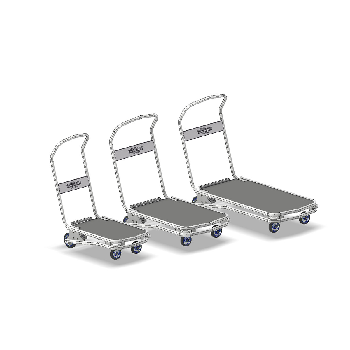 [CRTTHPL] Chariot transport horizontal en aluminium léger pliant